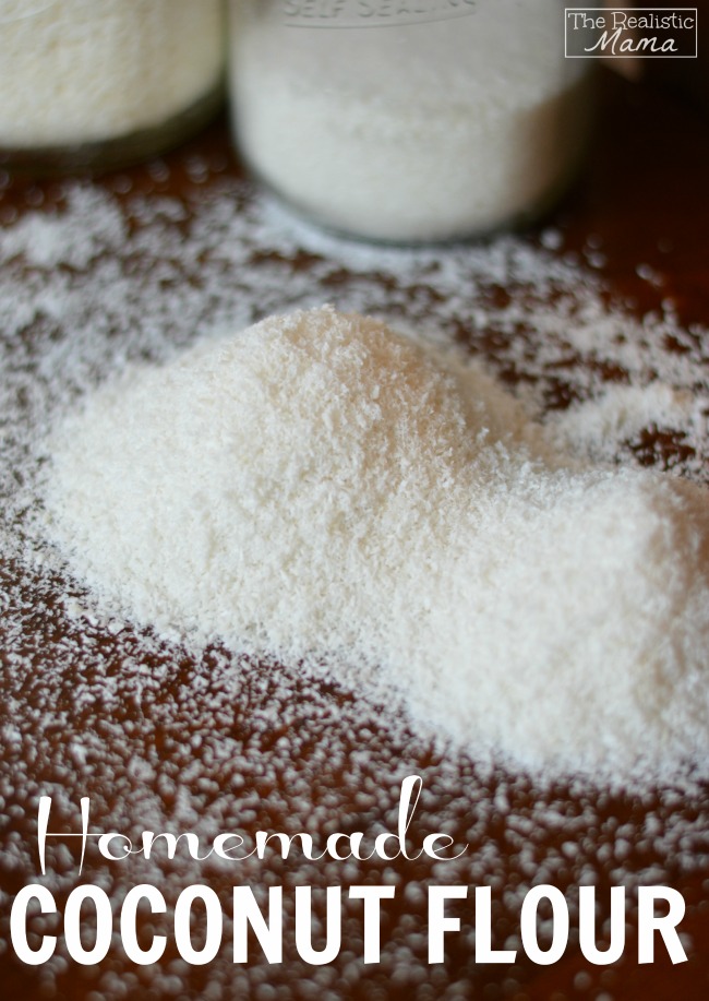 Homemade coconut flour - a gluten free alternative