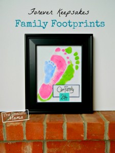 Family Fun Keepsake Footprint Frame