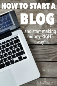 How to start a blog and start making money right away