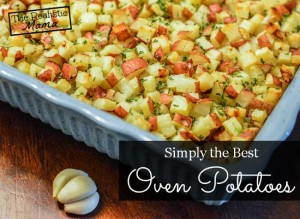 Cubed oven potatoes - so easy to make!