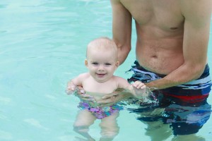 Dad and baby bonding