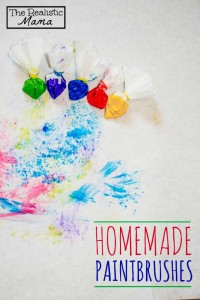 Homemade Paintbrushes - super unique and easy to make!