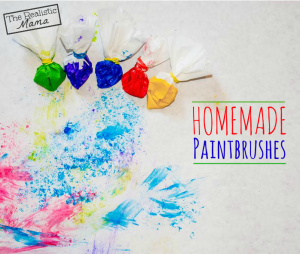 Homemade Paintbrushes - these look so fun!