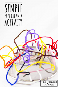 Simple Pipe Cleaner Activity - what a great idea!