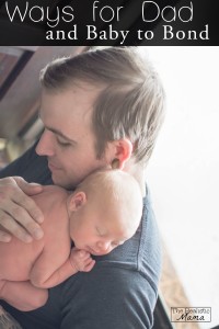 dad bonding with baby