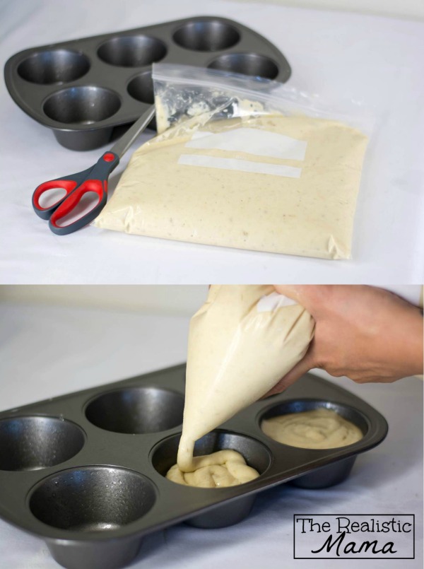 Filling the Muffin Tins