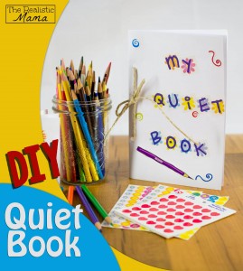 DIY Quiet Book for Kids - with 5 easy activities inside. #2 is BRILLIANT!