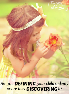 Are you defining your child's identity or are they discovering it? An article on shy children and confidence. #parenting