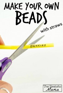 Make Your Own Beads with Straws