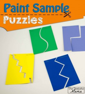 Paint Sample Puzzles - with instructions for all ages