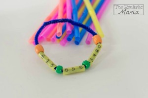 Phone number bracelet