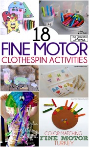 18 Fine Motor Activities with Clothespins