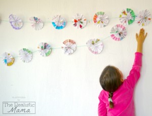 Recycled Paper Garland Craft