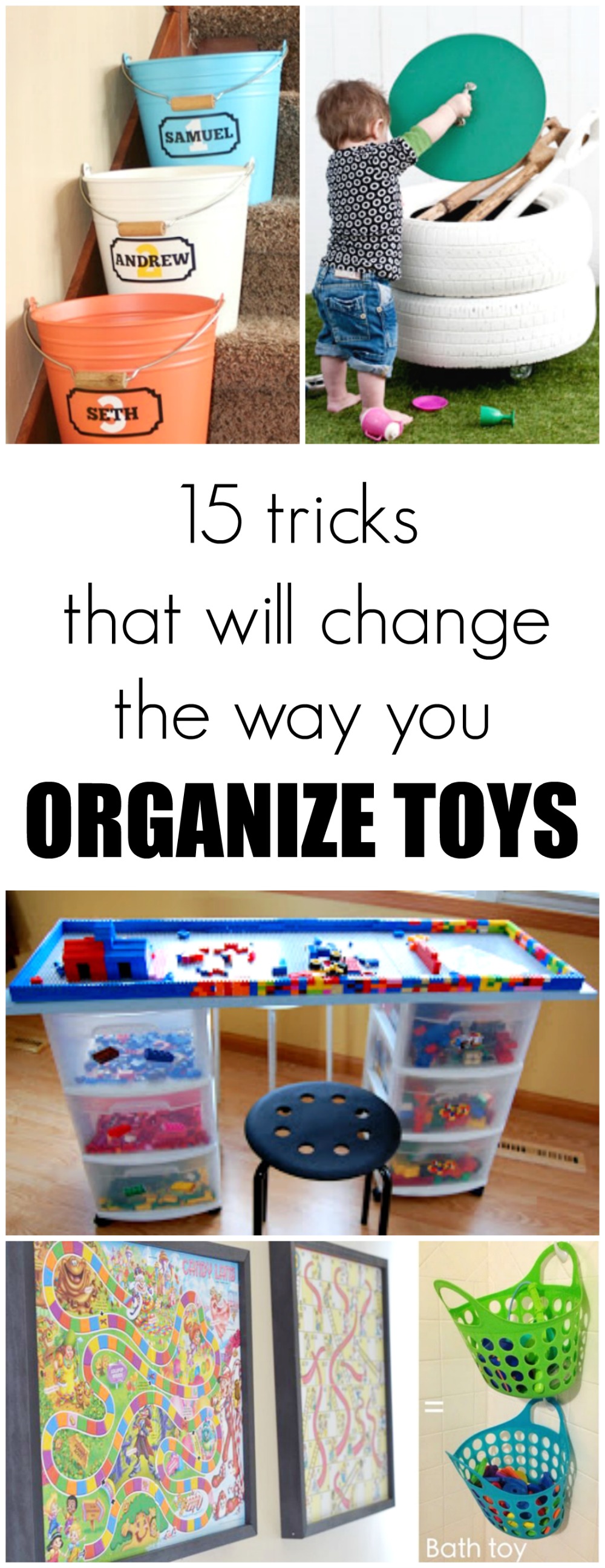 15 tricks that will change the way you organize toys! I love #10! Can't wait to try it!