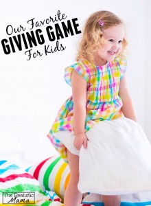 Love this giving game for teaching kindness