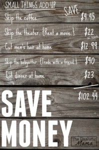 Tons of small ways to save money in this post