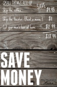 Tons of small ways to save your money in this post