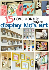 15 awesome ways to display kid's art