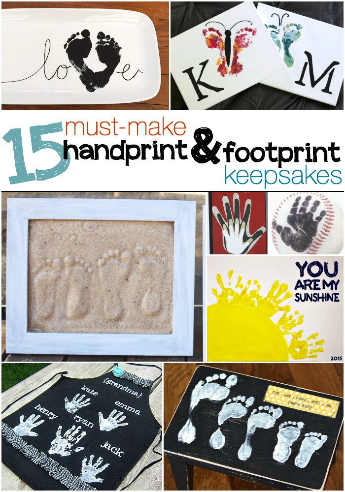 15 totally awesome handprint & footprint keepsakes
