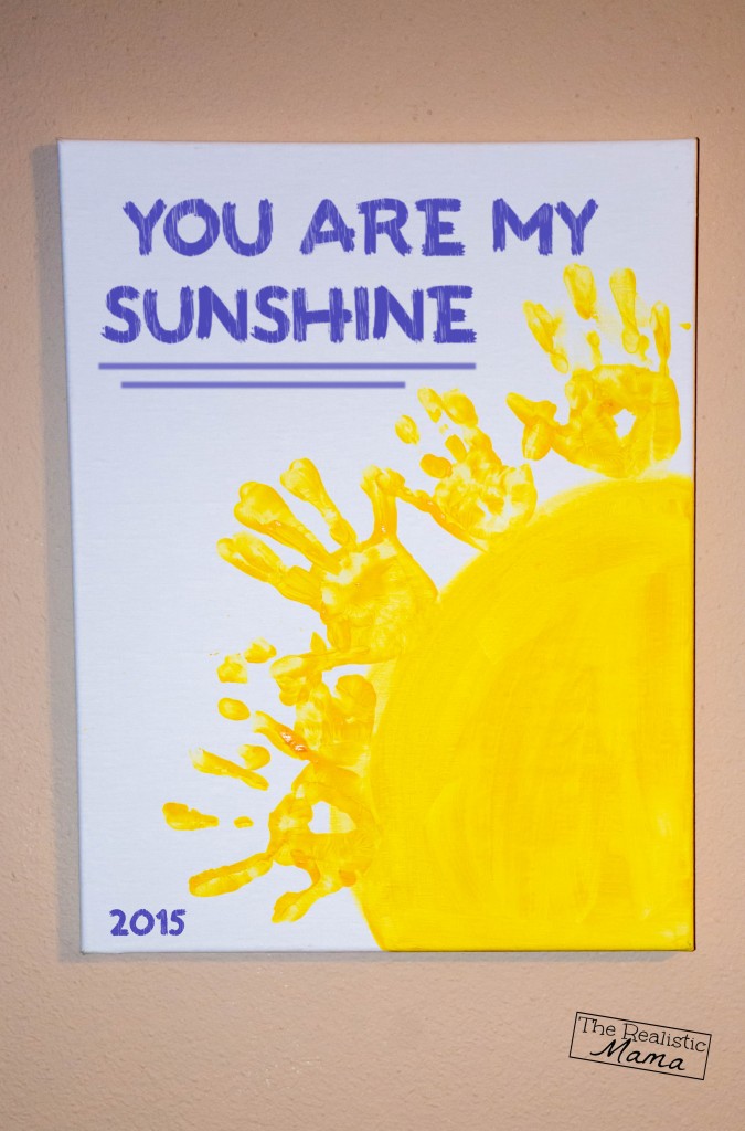 you are my sunshine handprint keepsake