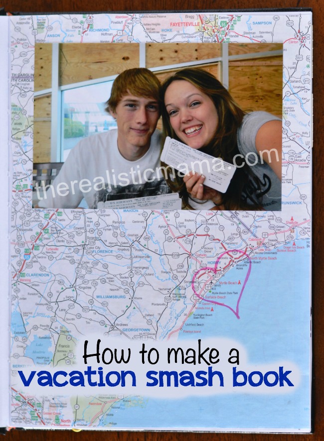 How to make a vacation smash book. . .