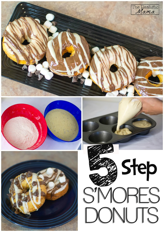 5 Step Smores Donuts