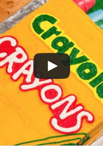 Awesome video! How to make a Crayola Crayons cake
