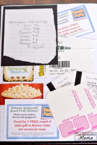 Smash Book. Save ticket stubs, bus passes, hotel key cards, etc.