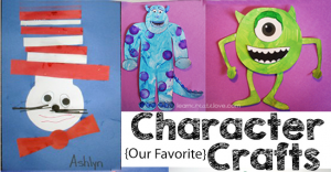 our favorite cartoon character crafts