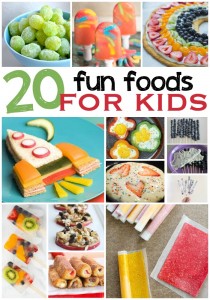 20 fun food ideas for kids breakfast, lunch, snacks & dessert
