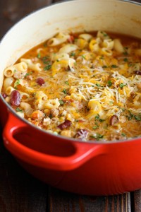 One pot chili mac & cheese