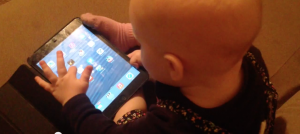 Baby on the iPad