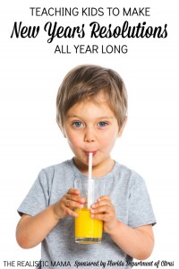Teaching kids to make new years resolutions ALL YEAR LONG! I love this idea!