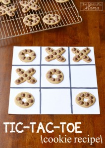 Tic-Tac-Toe Cookies - and the trick to keeping your cookies shapes