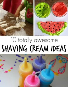 10 totally awesome shaving cream art ideas