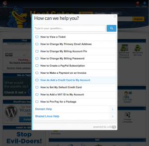HostGator Help Page