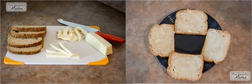 Cut Cheese and Butter Bread