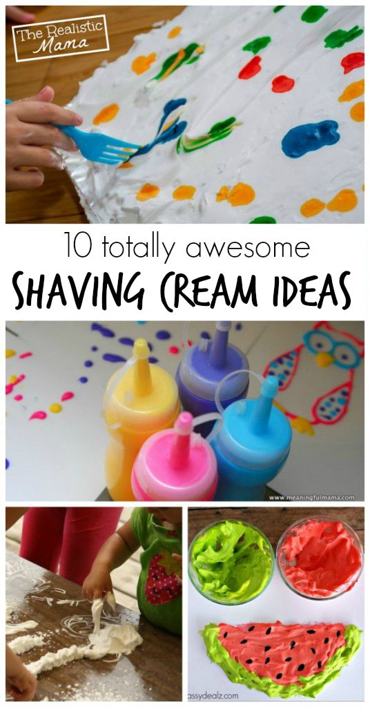 Shaving Cream Art Ideas