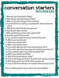 20 Conversation Starters for Kids