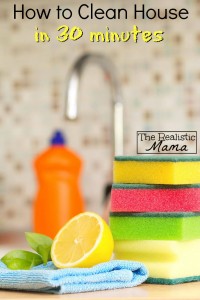 Clean your whole house in 30 minutes!