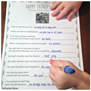 Father's Day Questionnaire