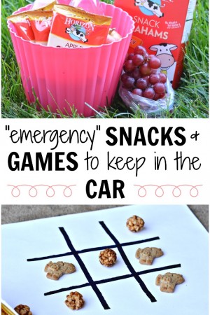 Great list of snacks and games you should keep in the car for the kids