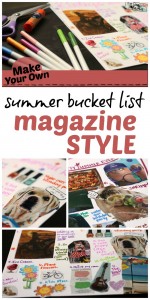 Make a magazine style summer bucket list