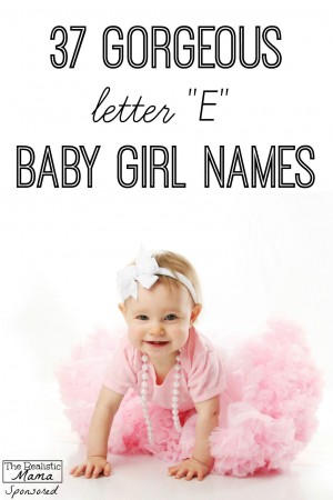 37 Gorgeous Letter "E" Baby Girl Names