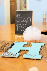 Baby's Initial - cute for the nursery wall after the shower