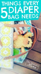 5 things every diaper bag needs