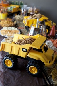 Dump Truck Food Presentation