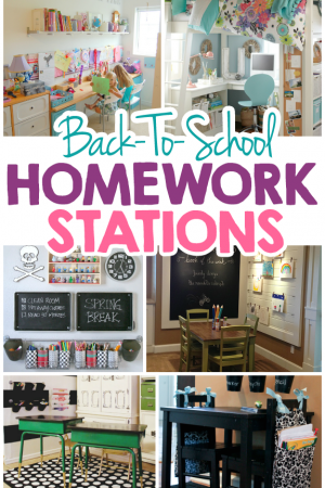 15 Creative Back-To-School Homework Station Ideas