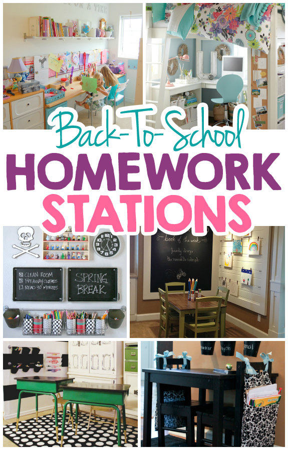 15 Creative Back-To-School Homework Station Ideas