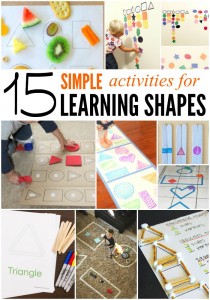 15 Simple Activities for Learning Shapes.